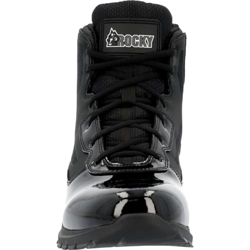 ROCKY Cadet 6" Black Side Zip Public Service Boot3
