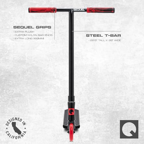 Image of Sequel Ignite Pro Scooter, Pro Stunt Scooter Complete Trick Scooter for Kids 8+, Beginner Skatepark BMX Scooter
