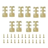 Uoqpty Metallischer Kantenschutz | 10 Stück Möbelschutz Zubehör | Wohndekoration Wandwinkel - für Mieter Vermieter Büroräume Wohnungen Wohnzimmer Schlafzimmer Tische Türöffnungen Flure