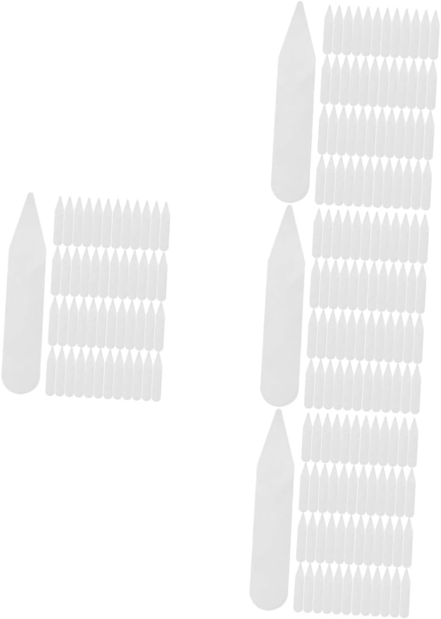 COLLBATH 800pcs Pet Collar Stays for Men Dress Shirts High-temperature Collar Holders Essential Suit Accessories Polished Look