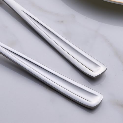 Gogeili GGLS6204SS Salad Server Set, 9.5-Inch Stainless Steel Salad Serving Utensil thumb #5