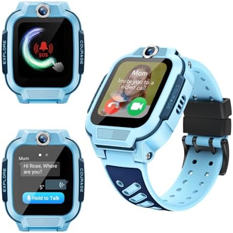 imoo Z3 Kinder Smartwatch mit GPS mit SIM, Videoanruf Kinderuhr Junge Blau | Uhr Kinder,IP68 Schwimmen Wasserdicht,SOS,Klassenmodus,Familie Chat,1.5",1-2 Tage Nutzung,256M+8G,NO Sp