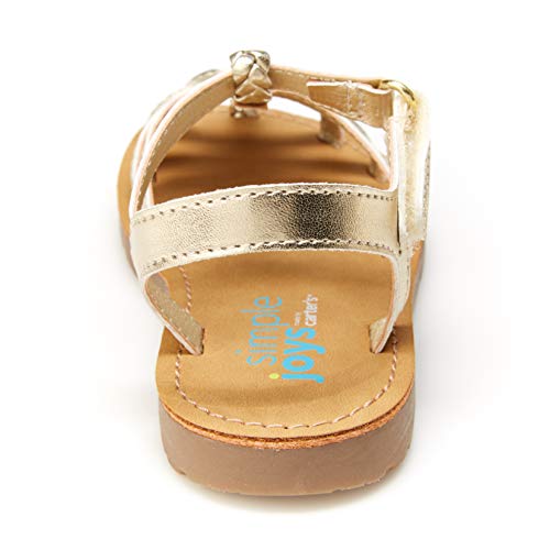 Simple Joys By Carter's Girls' Freya Gladiator Sandal, Gold, 9 Toddler (1-4 Years) #TOP2