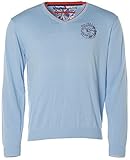  Signum Herren Pullover Strick V-Ausschnitt -Kawakiu Bay- Sky M