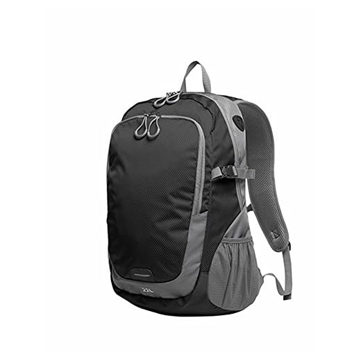 HALFAR Rucksack Step L, Farbe:Black, Größe:34 x 49 x 18.5 cm