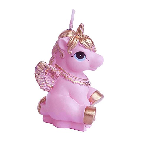 Uxzeb Mini Unicorn Cake Toppers Pink Cute Candle For My Little Pony Girl Baby Shower Birthday Party Favors Decorations Supplies(Twilight Sparkle) #TOP1
