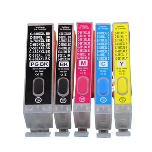 Cartuchos recargables PGI680 vacios para impresion de planos y documentos en TS9560