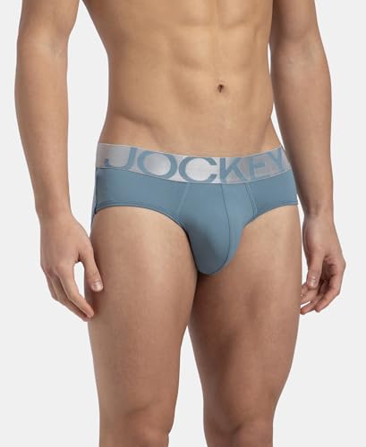Image of Jockey IC27 Men's Tactel Microfiber Elastane Stretch Solid Brief with Moisture Move Treatment
