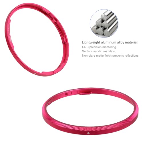 Haoge Metal Decorate Ring Cap for RICOH GR IV GR4 Camera Lens Accessories Replaces GN-3,RRC-GR4-Rose red by Haoge - Used condition - Image 5
