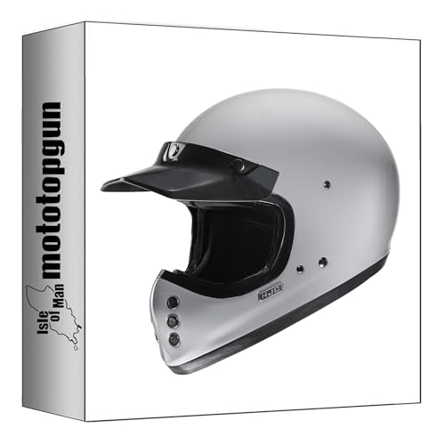 Casque intégral HJC V60 Gris XL : idéal pour vos balades urbaines et road trips vintage