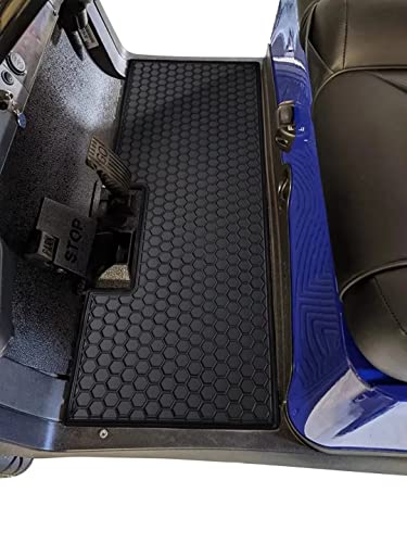 Matericuo Golf Cart Floor Liner Mat Custom Fit for 2 and 2+2 Club Car Models Precedent 2004-2025/Onward & Tempo (2017-2025)/Villager & V4L (2019-2025/ Bintelli - Only Meet 6 ASTM Standards Black