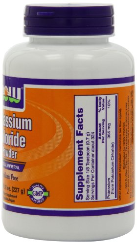 Now Potassium Chloride Powder, 8-Ounces (Pack Of 4) #TOP2