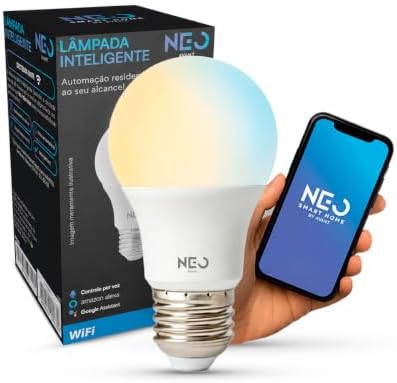 Lâmpada Inteligente LED Smart WI-FI compatível com Alexa, linha N...