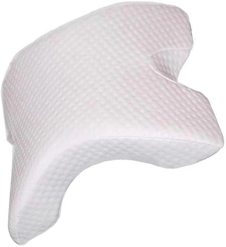 Miniatura 7 de Almohada viscoelástica ergonómica para cuello y hombros con diseño arqueado para soporte cervical, ideal para personas que duermen de lado y boca