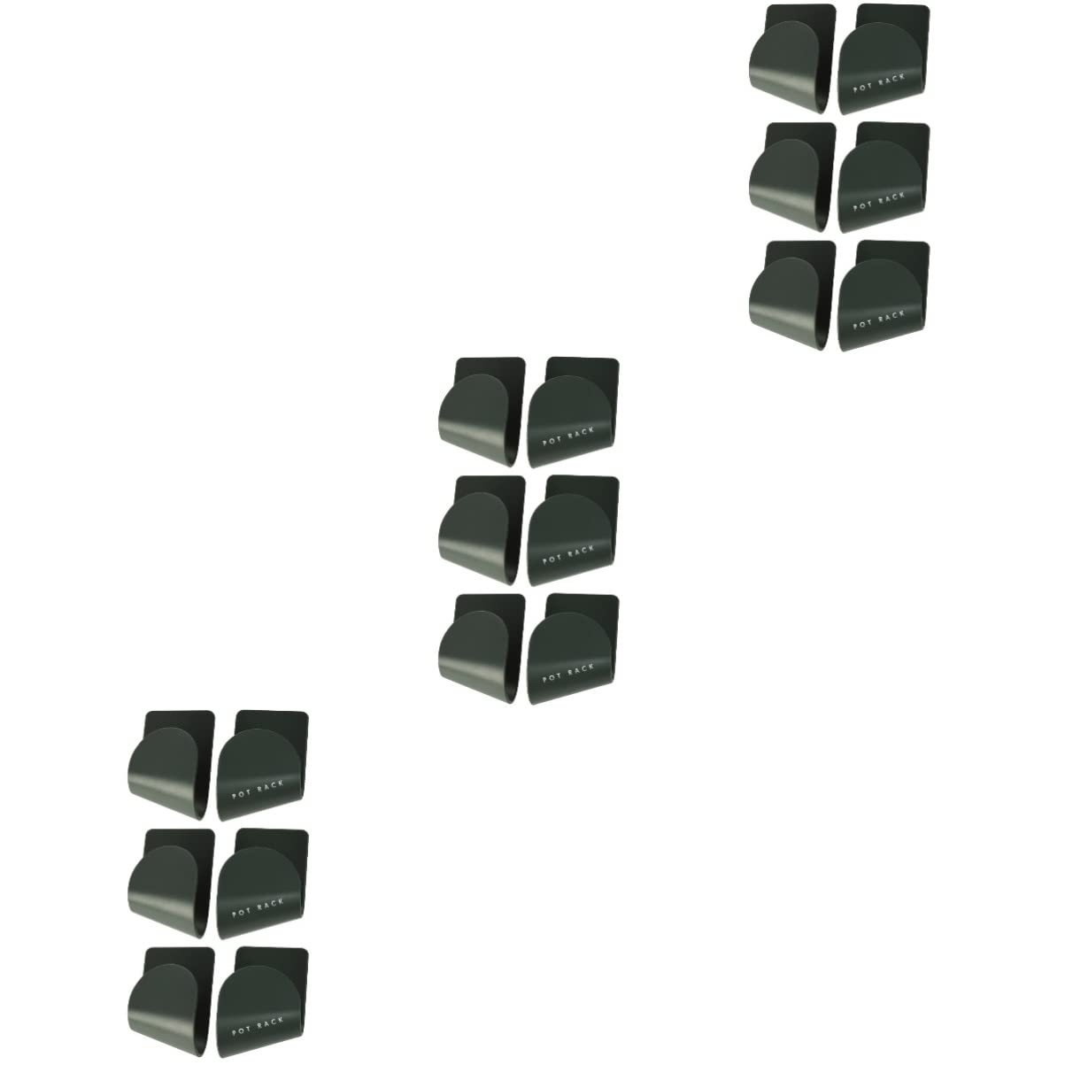 UPKOCH 9paare Wandmontierter Topfdeckelhalter Selbstklebend Verstellbar Platzsparend Für Küchenutensilien Ohne Bohren Stark Belastbar Elegantes Design Für Kleine Und Große Deckel