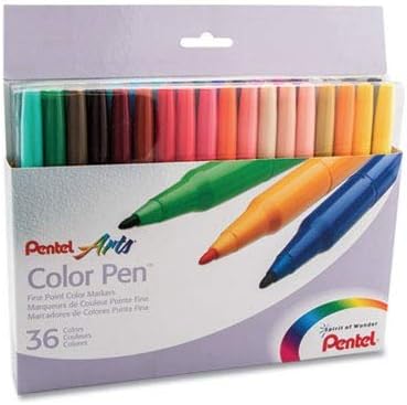 Pentel PENS36036 - 36-Color Pen Set