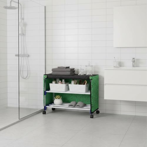 Image of CIPLA PLAST Shoe Rack for Home | Floor Standing Shoes Shelf | 3 Tier Layer Plastic Foldable Shoe Stand, Shoe Organiser for Home & Office White and Blue, Portable Storage Organizer