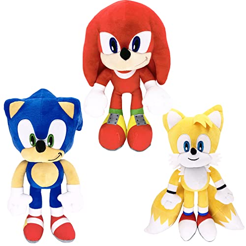 Wiemsdoy Classic Hedgehog Plushies Toy 12" The Hedgehog Toy Plush Figure Classic Hedgehog Plush Doll For Boys Girls Best Gift（3Pcs） #TOP7