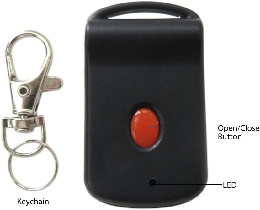 for Multicode 3089 Linear 3089 Garage Door Remote Opener (308911, MCS308911 300mhz) Black