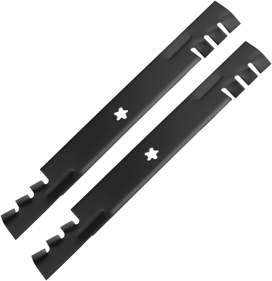 Grasscool42 Inch Mower Mulching Blades for 134149 138971 Craftsman LT2000 LT1000 Poulan Pro Husqvarna 42" Deck Riding Lawn Mower Replace 532138971 532134149 138498 5-Point Star (2 Pack)