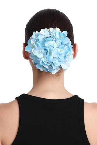 Light Blue Hydrangea Hair Flower, Elegant Floral Hair Accessory, Wedding