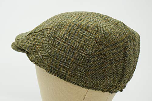 Borges & Scott The Galway - Irish Tweed Flat Cap - Country Green - Medium (57-60Cm) #TOP5