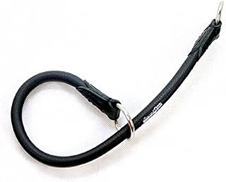 Champion/L&J Pet Uk Strong Handmade Rolled Leather Slip Dog Collar (27.5 Inch,Black)