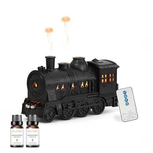 LONYIABBI Humidificateur rétro en Forme de Train – Diffuseur d'huiles essentielles de Train de...
