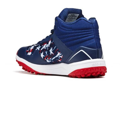 Boombah Viper Men's USA Shooting Stars Turf Mid Shoes - Multiple Color Options - Multiple Sizes3