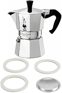 Bialetti Moka Express Aluminum 9 Cup Stove-top Espresso Maker with Replacement Filter