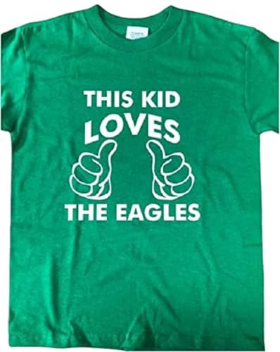 This Kid Loves The Eagles Football Birds Shirt Toddler Kids Youth Boys Girls Tshirt White