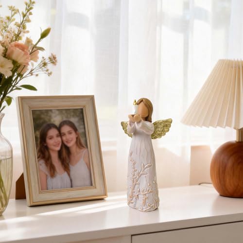 Cuayaes Mutmacher Geschenk, Hoffnung Schutzengel Geschenk Heilung Engel Figur Ausdruck Ermutigung, Unterstützung, Trost, Aufmunterung Geschenke für Krebspatienten drückt Mut