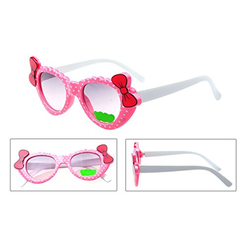 Homyl Bowknot Óculos de sol estilo desenho animado para atividades ao ar livre, lindos óculos para b