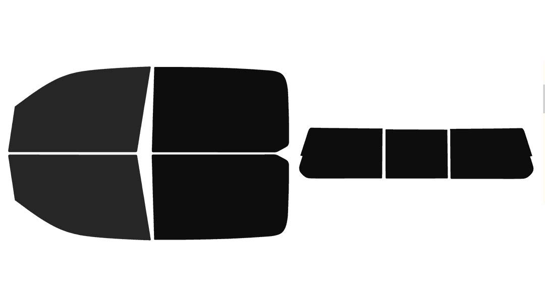 The Tint Effect Precut Window Tint Kit Compatible with Ram 1500 Crew Cab Truck (2019-2026) 5th Generation (15% Front / 5% Rear / 3 piece Rear Windshield) Automotive Film