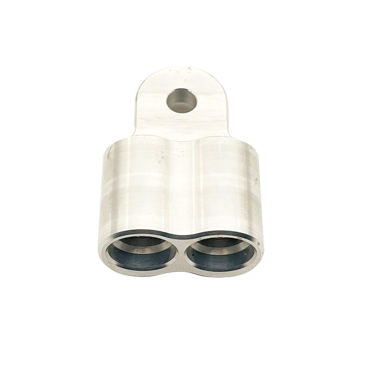 One Aluminum Alloy 1/0 alternator Power Distribution Block, Double Stainless Steel Screws