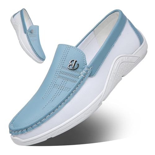 Comfy Non Slip Rubber Sole Casual Durable Walking Shoes, Casual Mens, Shoes Leather Slip On Shoes, Men Loafers Driving