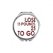 Red English Lose Weight Quote Hand Compact Mirror Round Portable Pocket Glass