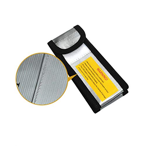 Oatm0Ebcl Fireproof Explosion Proof Battery Guard Protection Large Lipo Safe Silver 64 * 50 * 120Mm #TOP5