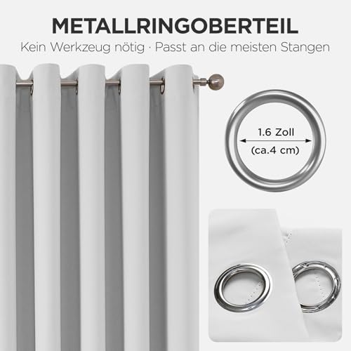 Joydeco Verdunklungsvorhänge 1 Stück,Türvorhang Blickdichte Türgardine,Tür Vorhang mit Ösen Thermo Kälteschutz Hitzeschutz Schallschutz für… – Ansicht 5
