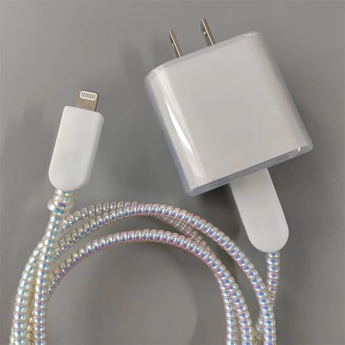 Protector de cable para iPhone y iPad en silicona suave transparente 2