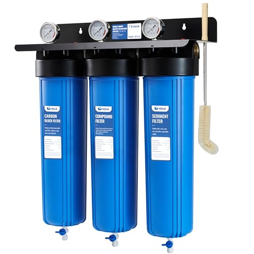 Comparison: Best Filter System For Well Water 6 HQUA WF3-01 3-Stage Whole House Water Filtration System, Reduces Heavy Metals (Lead, Mercury, Copper, Nickel, Chromium), Chloramine, Sediment, Odor, and VOC’s