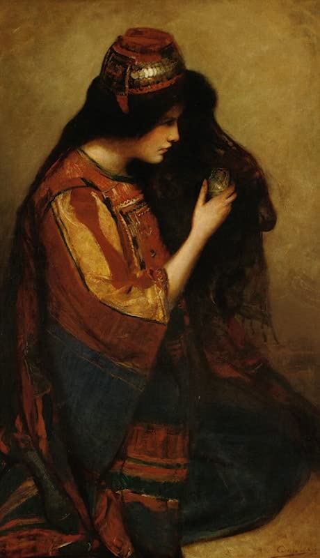 Impression sur toile Marie de Béthanie George William Joy - Peinture murale salon 60x90cm