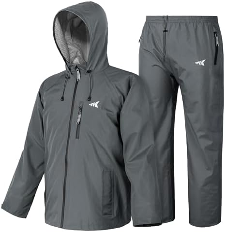 KastKing HydroSense Essential Waterproof Rain Suit for Men and Women, Lightweight, Durable Outdoor Gear for Fishing, Hiking