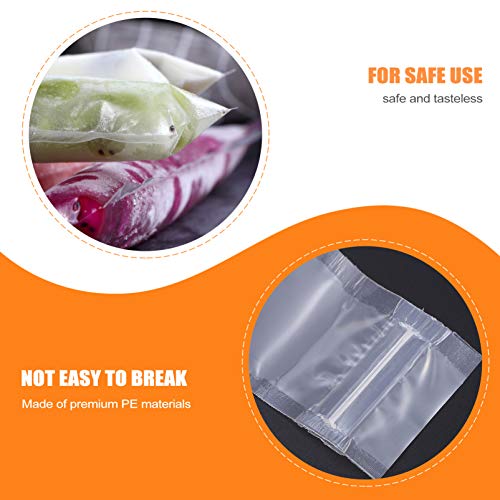 DOITOOL 60 unidades de sacos descartáveis para picolé de gelo sem BPA, tubos para freezer com selos