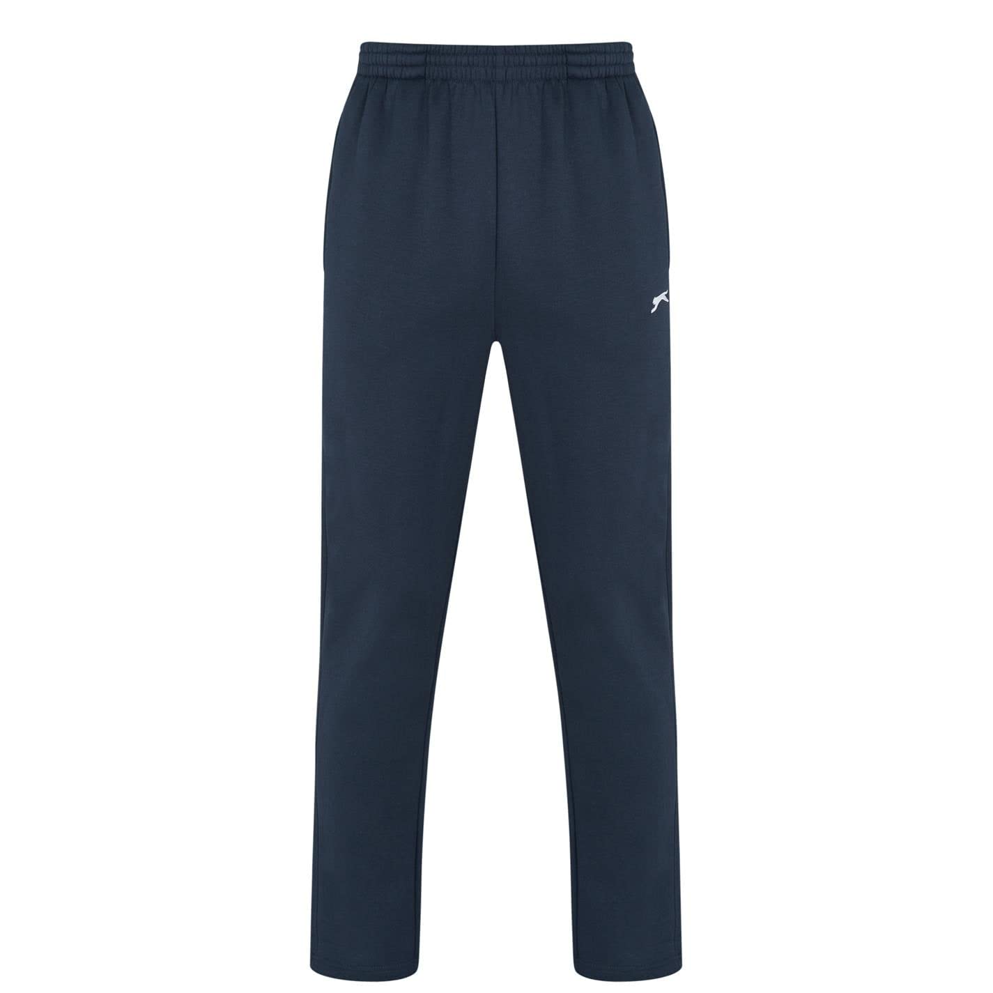 Slazenger Men's Navy Open Hem Fleece Pants Jogging Bottoms Xxs