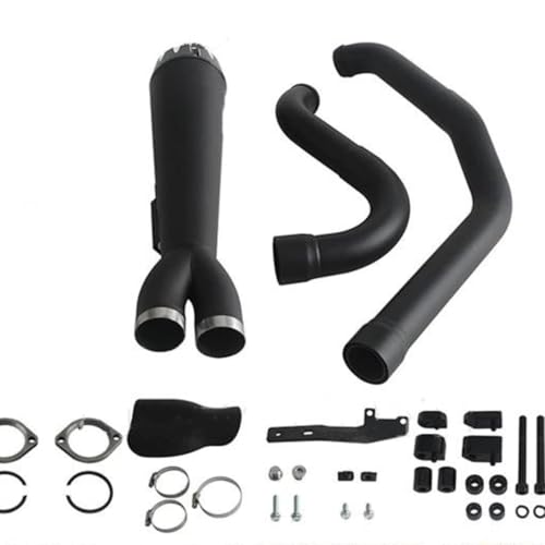 GVGFKPKZAY Auspuffanlage Für Harley Touring Street Glide Electra Glide Road King Special FLHRXS 2017–2025 Motorradauspuffrohr Motorrad Mittelrohr-Verbindungsrohr(D)