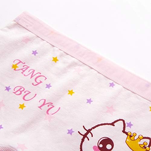 MiSense 5 Pack Girls Knickers Soft Cotton Boxers Kids Underwear for 2-11 Years