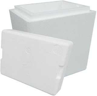 Air Sea Containers Insulated Styrofoam Cooler Complete w/Base & Lid - Great for Shipping Medical Specimens, Produce & All Sorts of Perishables - Inner Dims: 12.25"x12.25"x12" Made in U.S.A.
