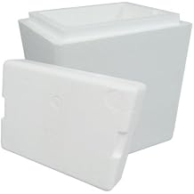 Air Sea Containers Insulated Styrofoam Cooler Complete w/Base & Lid - Great for Shipping Medical Specimens, Produce & All Sorts of Perishables - Inner Dims 12.25"x12.25"x12" Made in U.S.A.