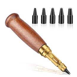 TLKKUE Adjustable Leather Hole Punching Tool Automatic Puncher